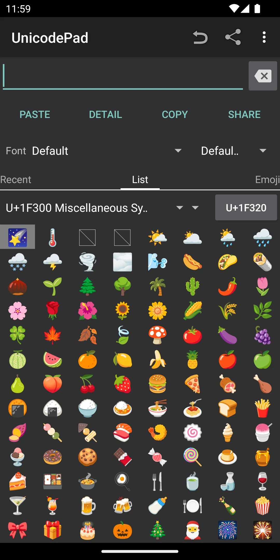 Unicode Pad | Indus Appstore | Screenshot