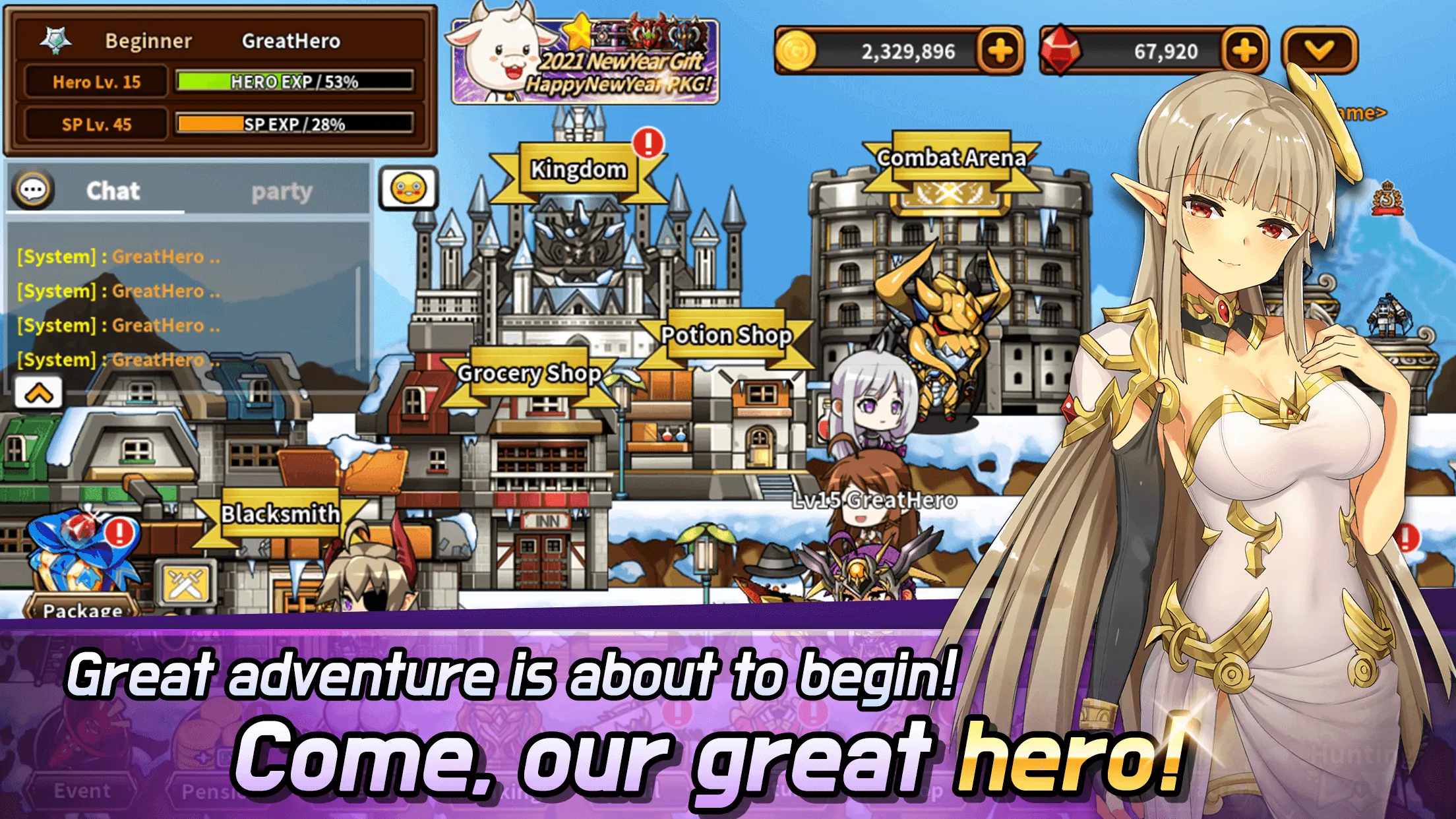 Hero Town Online : 2D MMORPG | Indus Appstore | Screenshot