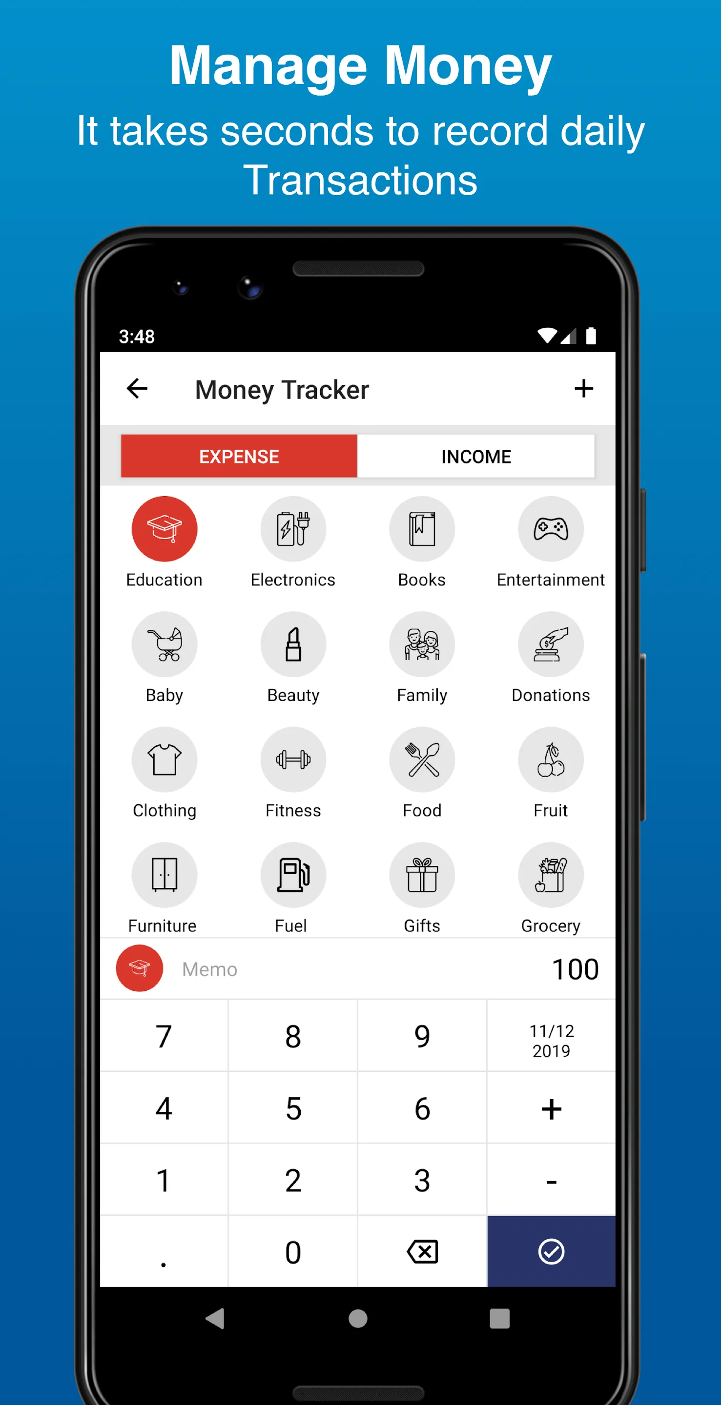 Money Manager: Expense Tracker | Indus Appstore | Screenshot