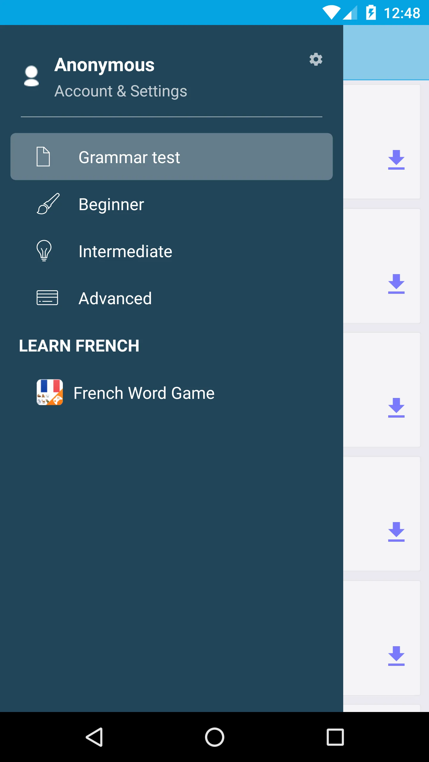 French Practice, French Test,  | Indus Appstore | Screenshot