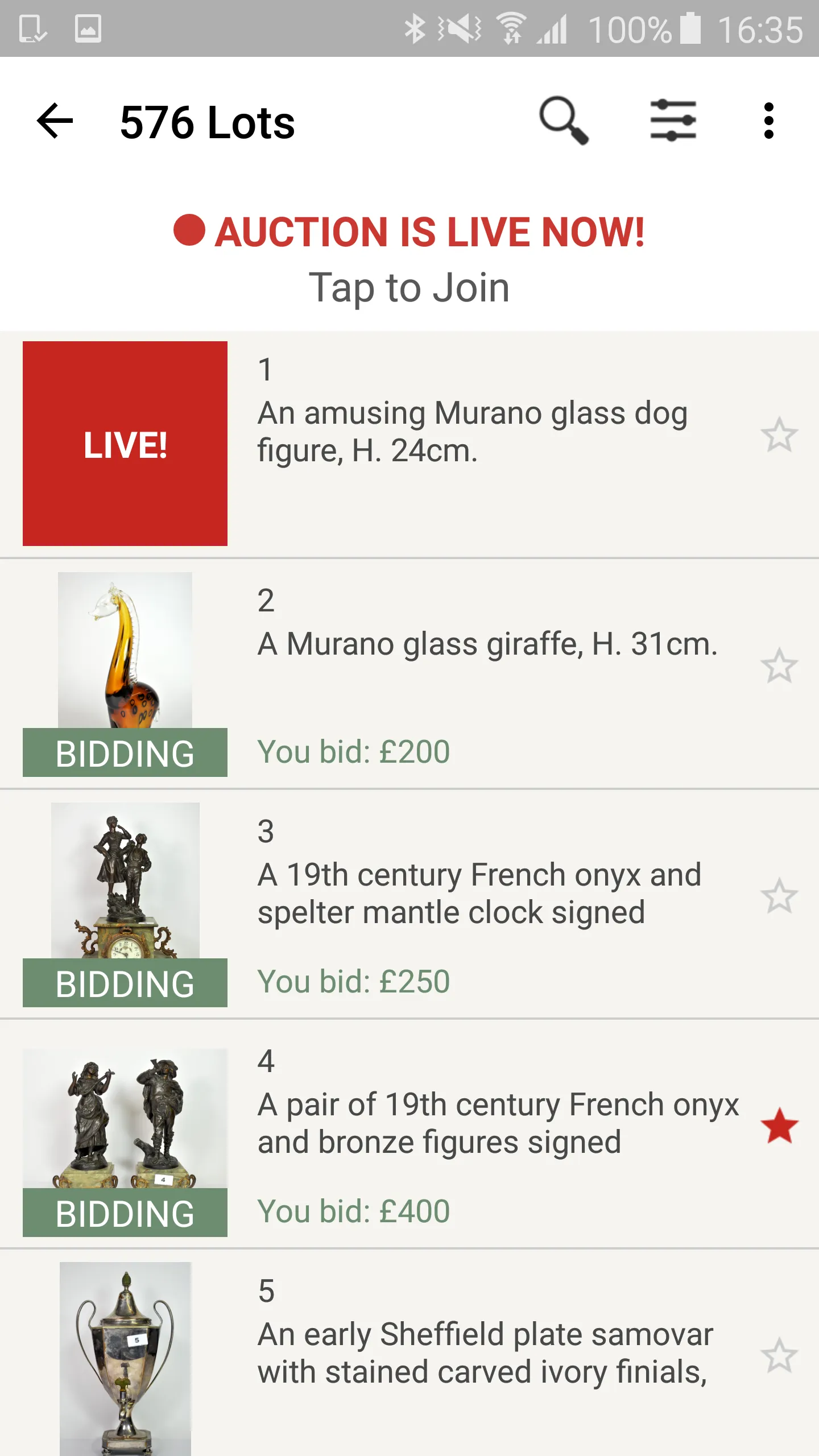 Chalkwell Auctions | Indus Appstore | Screenshot