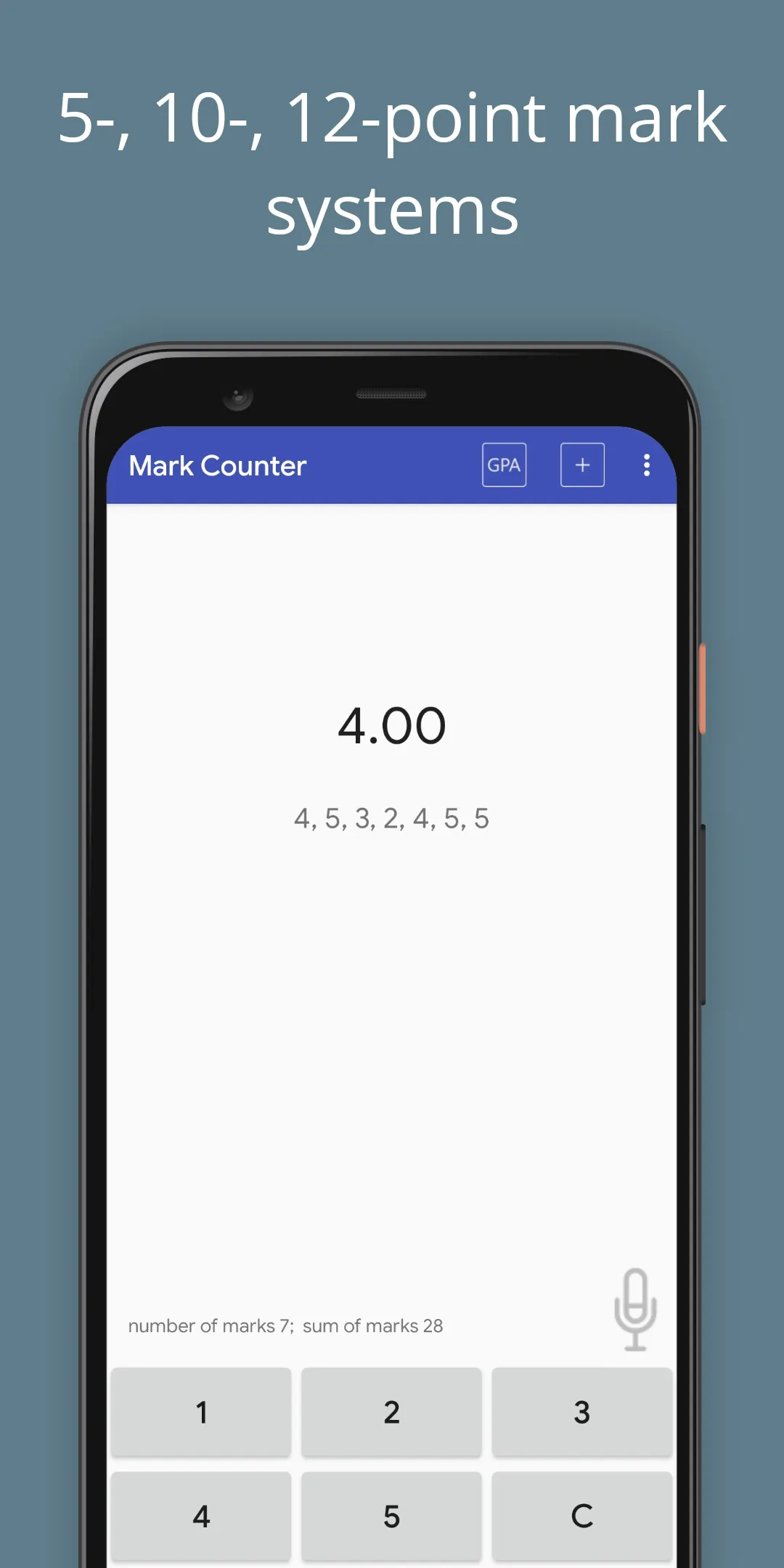 Mark Counter - Average mark | Indus Appstore | Screenshot