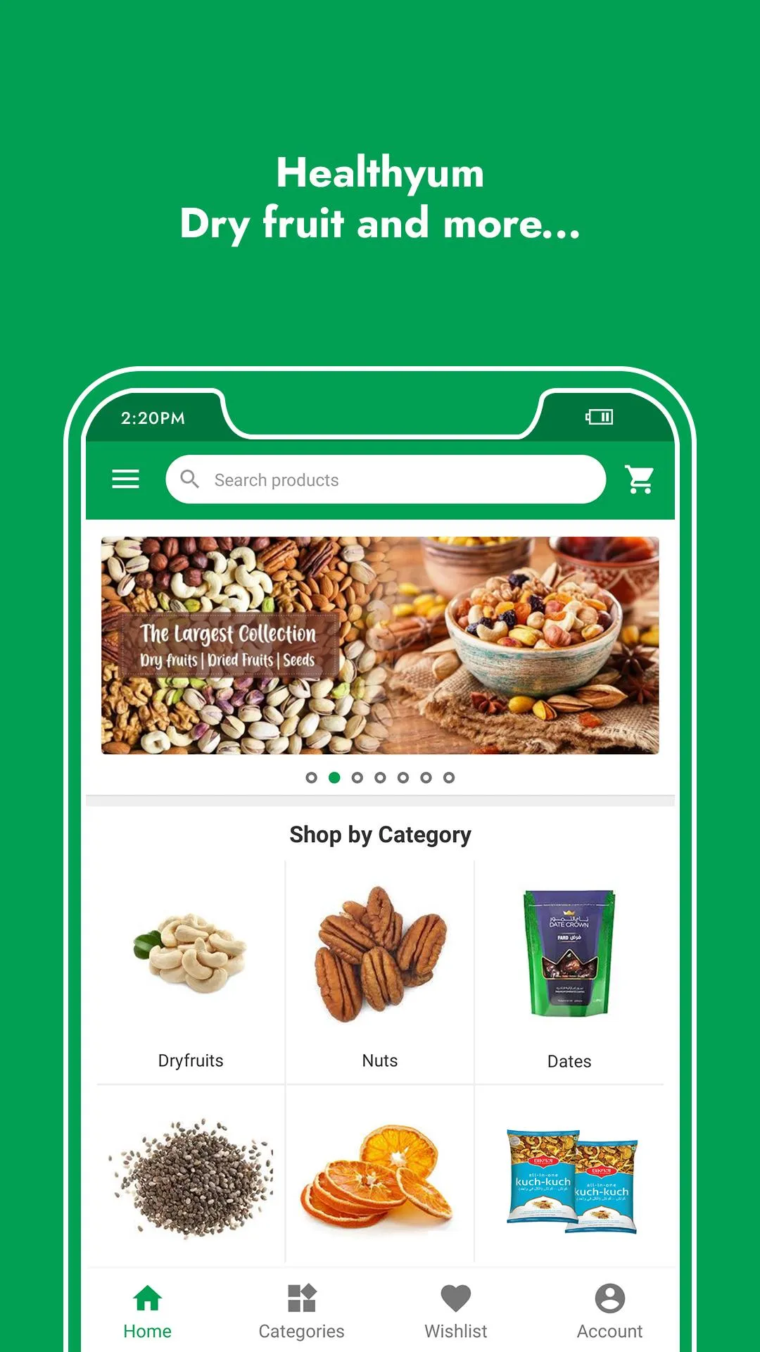 Healthyum Dryfruits | Indus Appstore | Screenshot