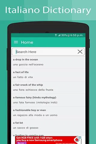 Italian Dictionary | Indus Appstore | Screenshot