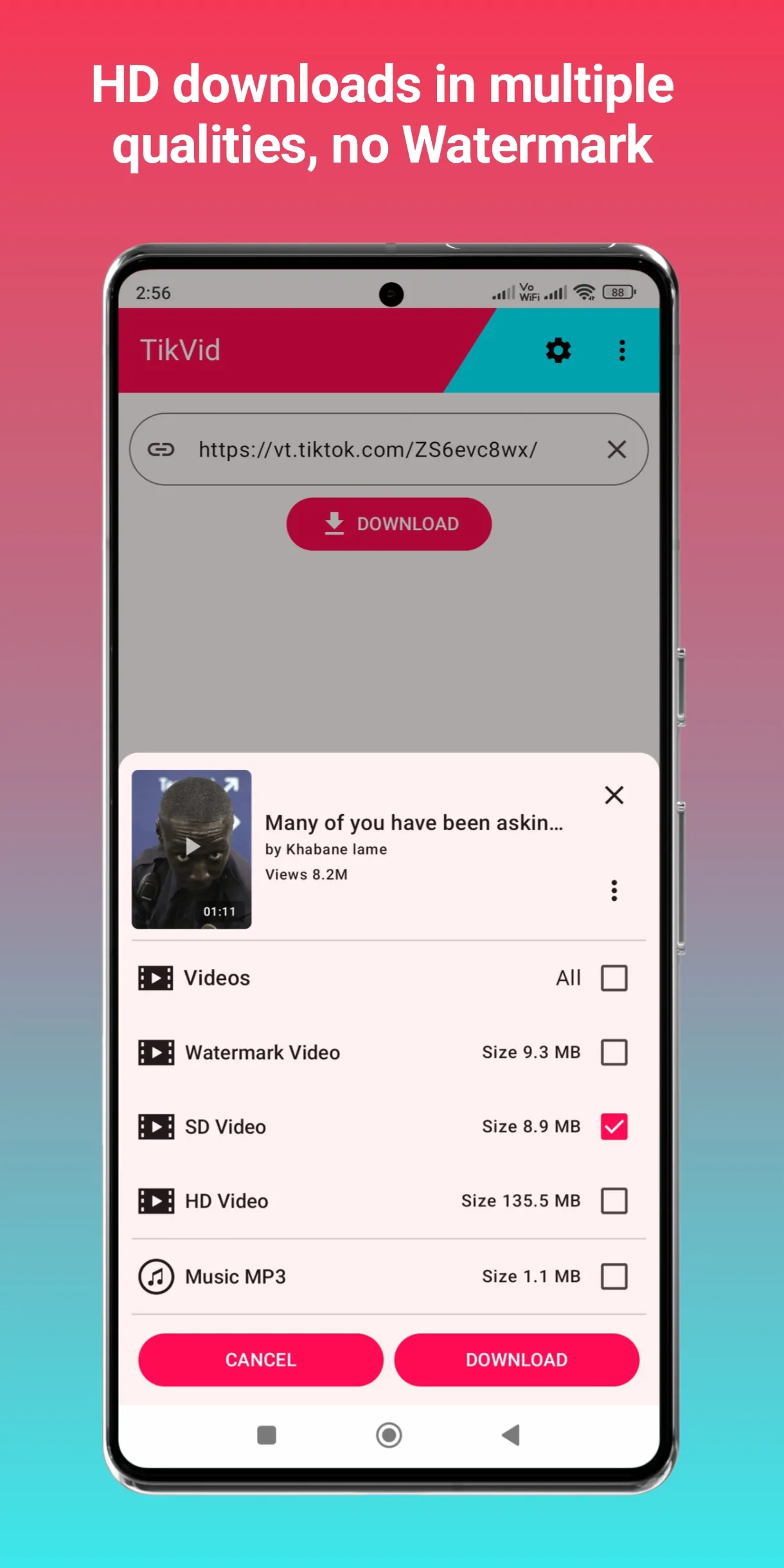 TikVid - TikTok Downloader | Indus Appstore | Screenshot