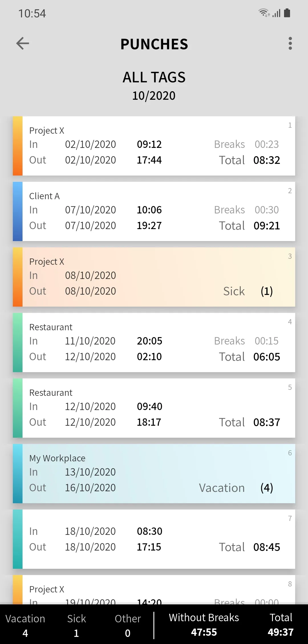 Clock Punch – Work Log Tracker | Indus Appstore | Screenshot