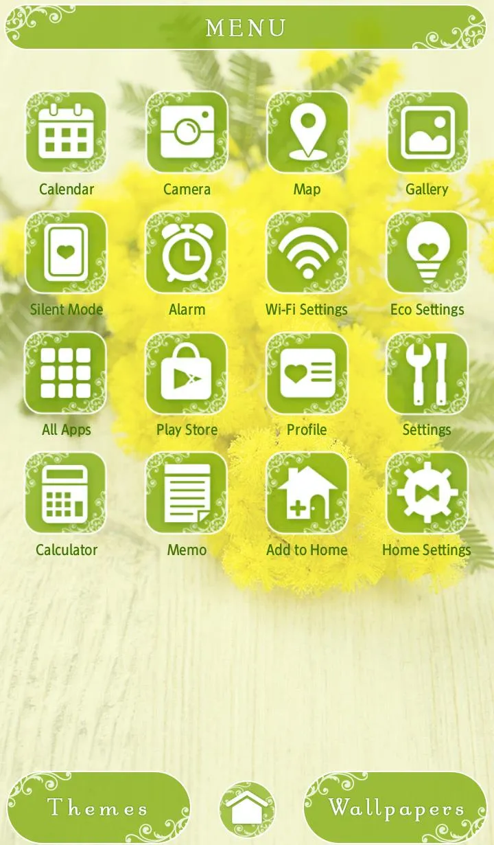 Cute Theme-Mimosa Flowers- | Indus Appstore | Screenshot