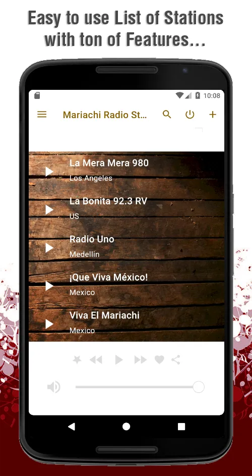 Mariachi Radio Stations | Indus Appstore | Screenshot