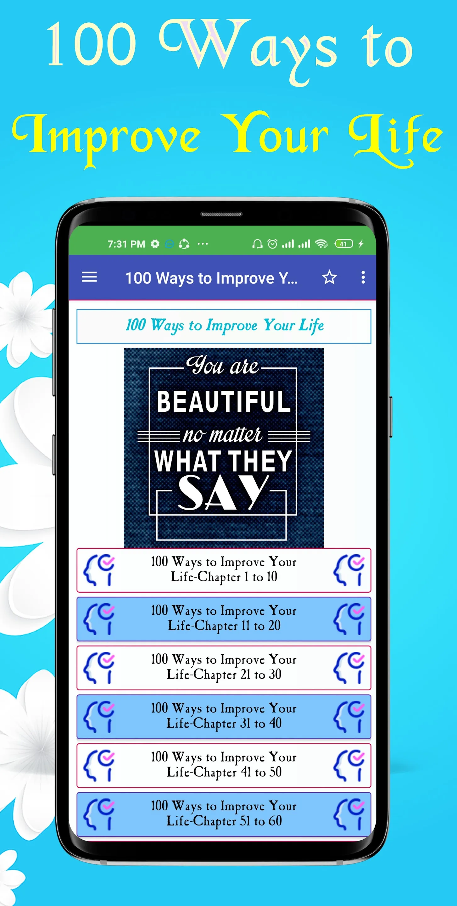 100 Ways to Improve Your Life | Indus Appstore | Screenshot