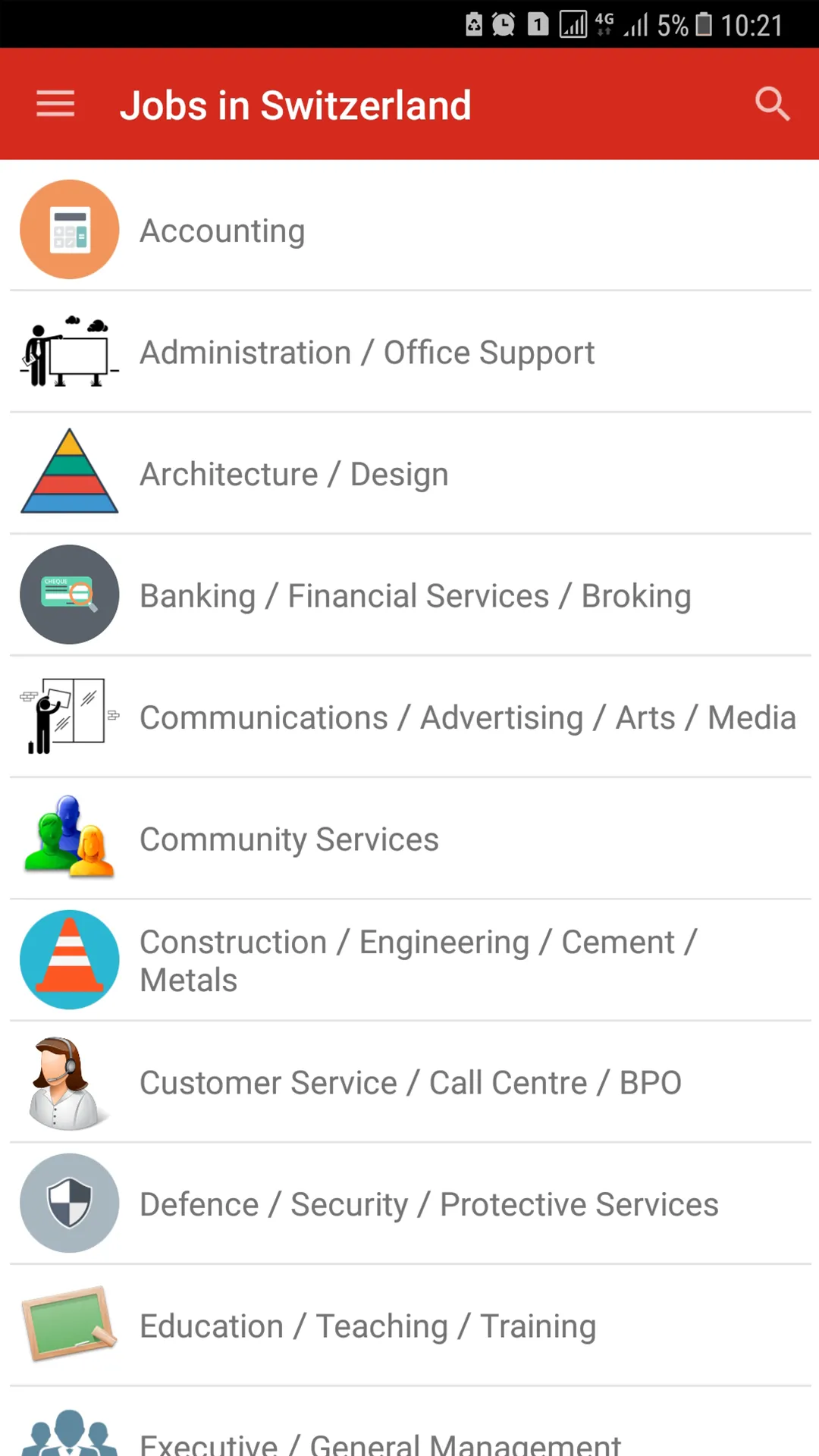 Jobs in Switzerland | Indus Appstore | Screenshot