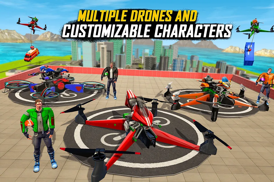 Flying Bike Simulator Games | Indus Appstore | Screenshot