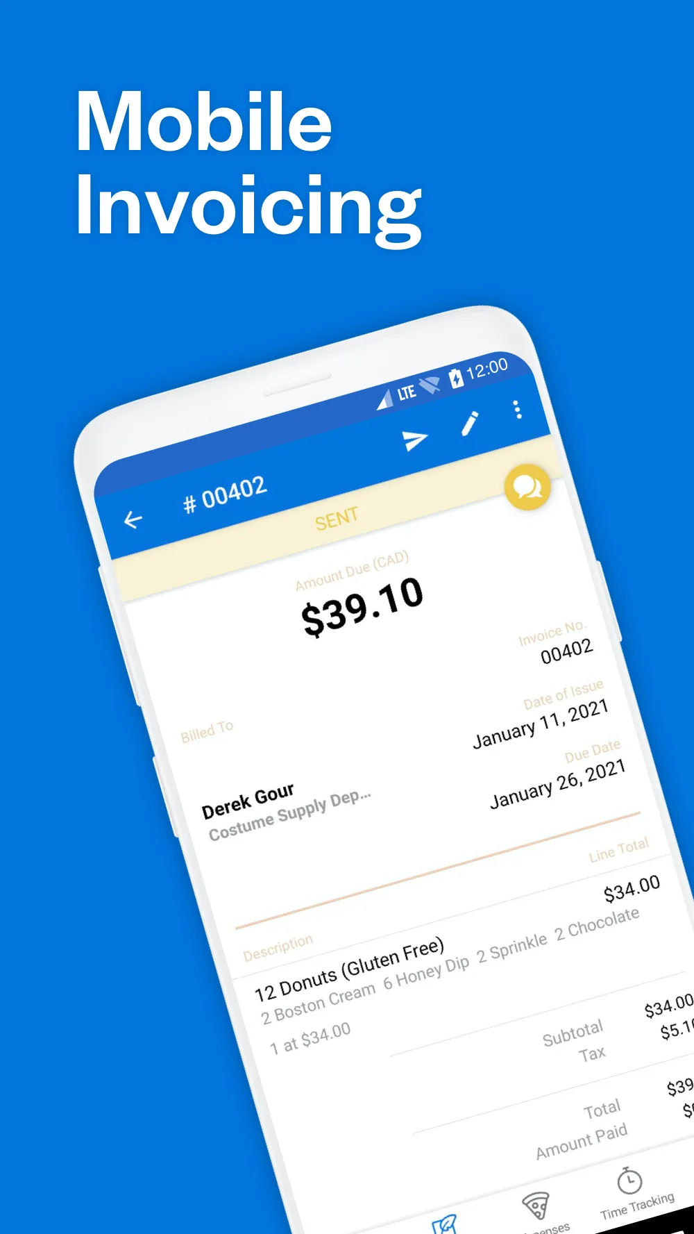 FreshBooks Invoicing App | Indus Appstore | Screenshot