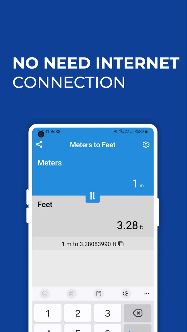 Meters to Feet Converter | Indus Appstore | Screenshot