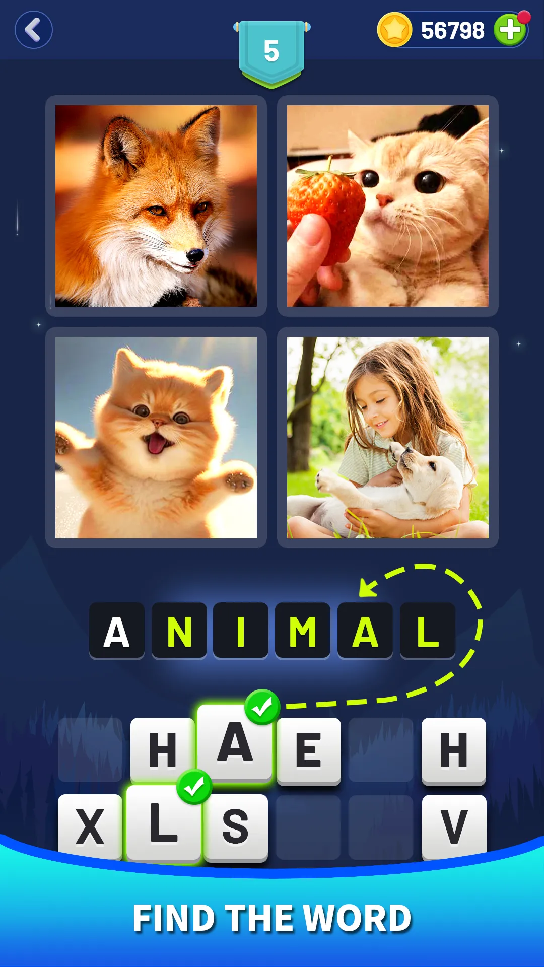 4 Pics Puzzles: guess word | Indus Appstore | Screenshot