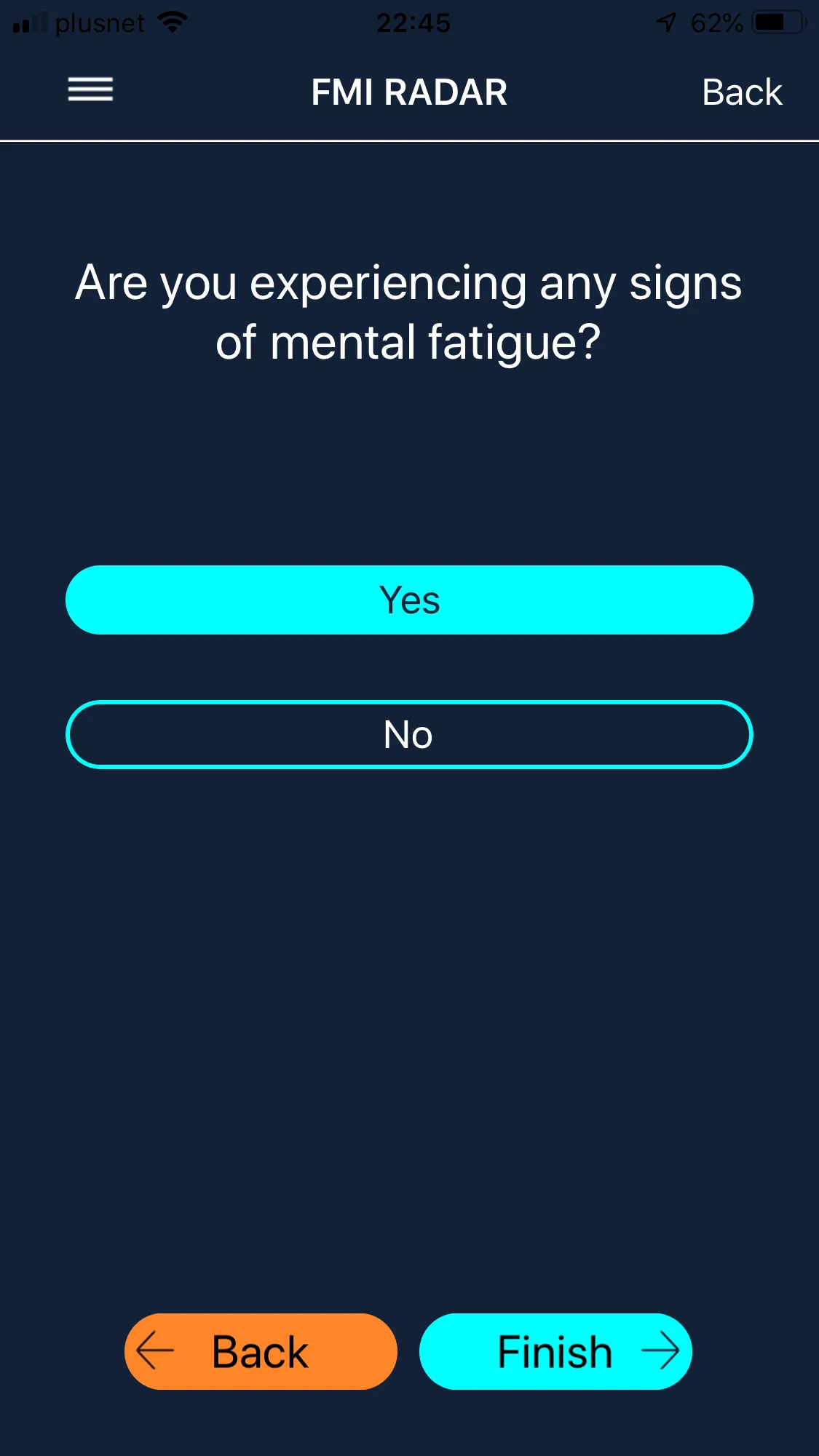 Fatigue RADAR | Indus Appstore | Screenshot