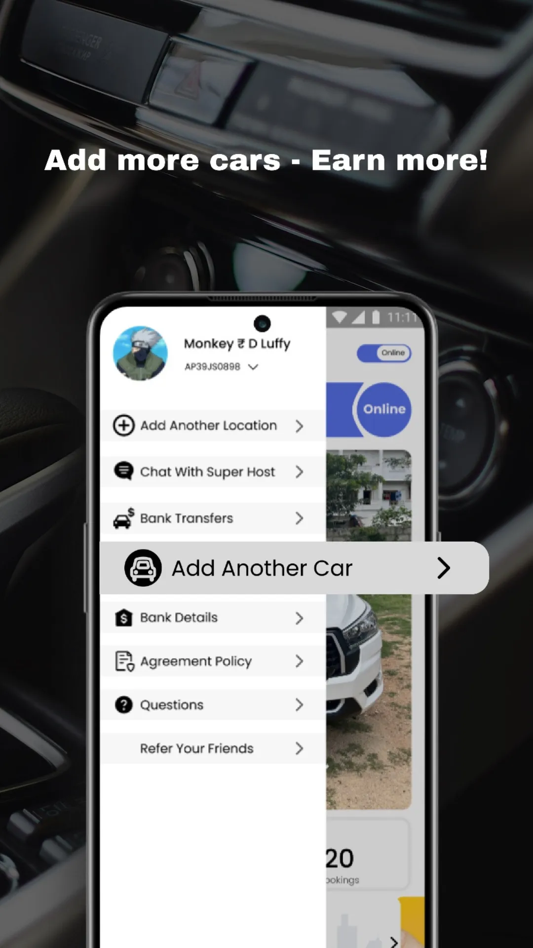 Owner App - Long Drive Cars | Indus Appstore | Screenshot