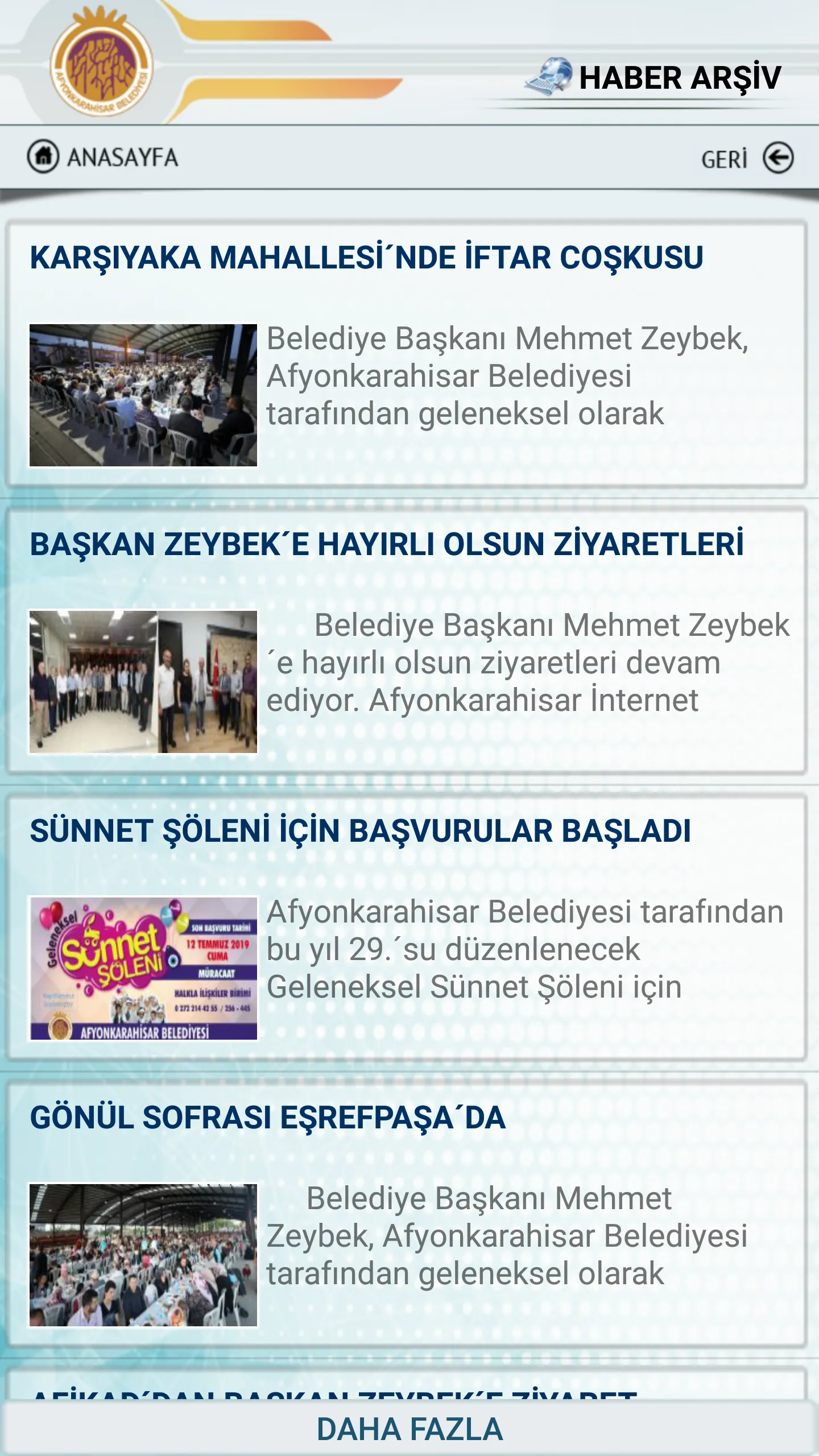 Afyonkarahisar Belediyesi | Indus Appstore | Screenshot