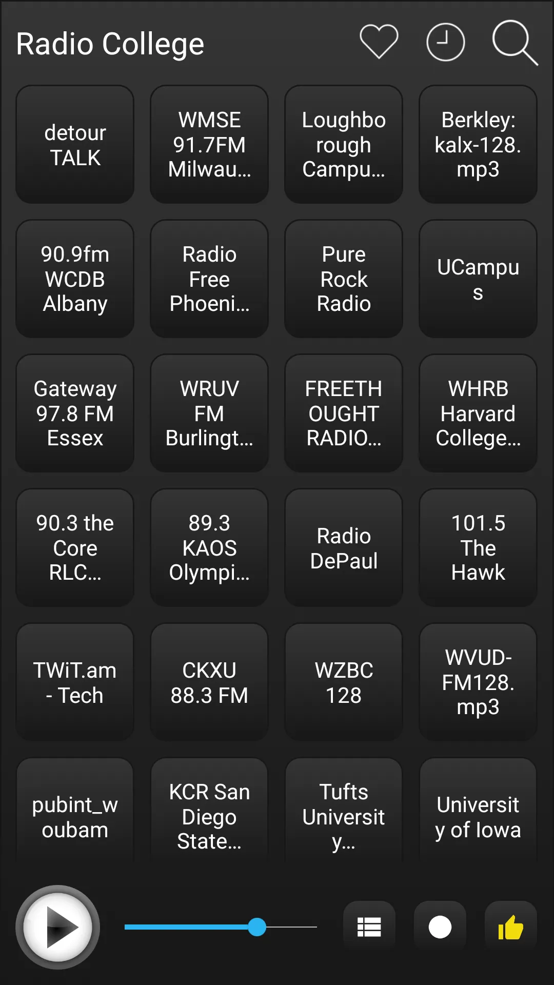 College Radio FM AM Music | Indus Appstore | Screenshot