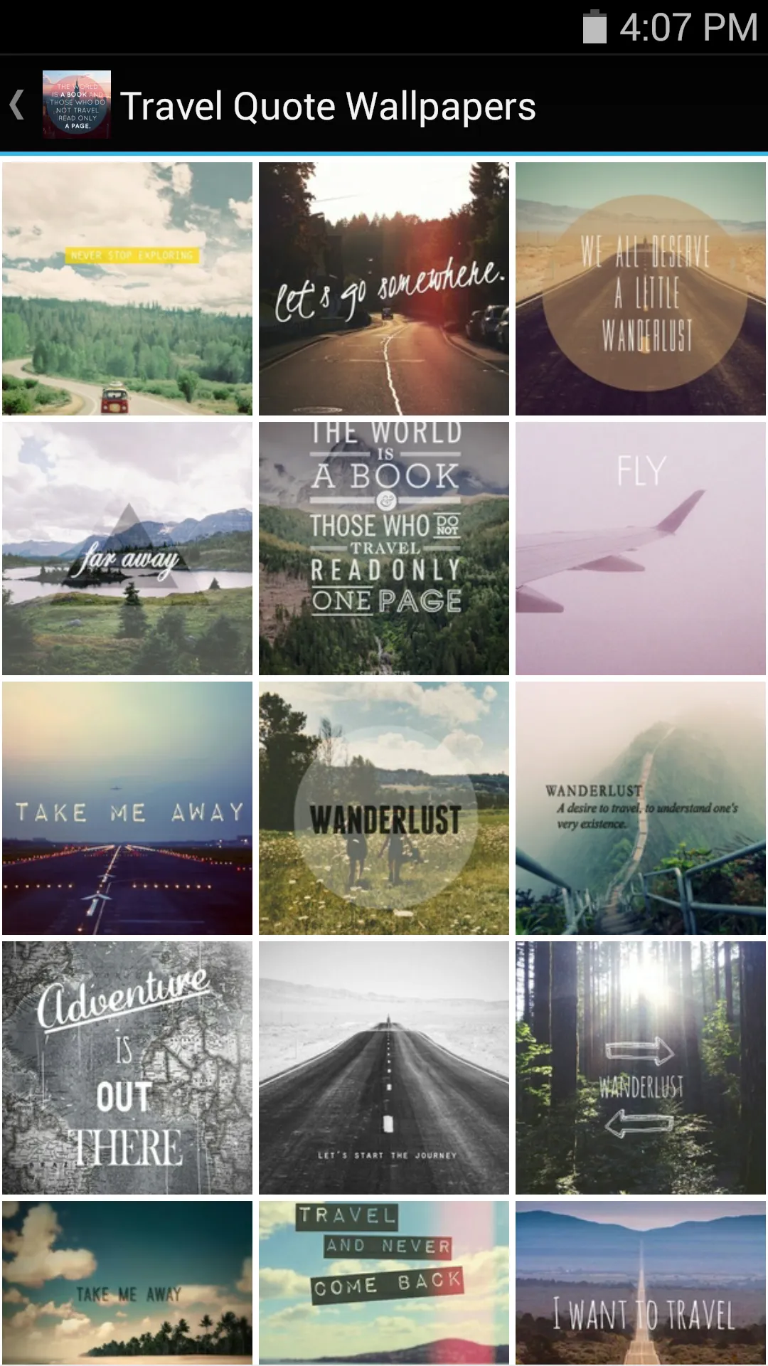 Travel Quote Wallpapers | Indus Appstore | Screenshot