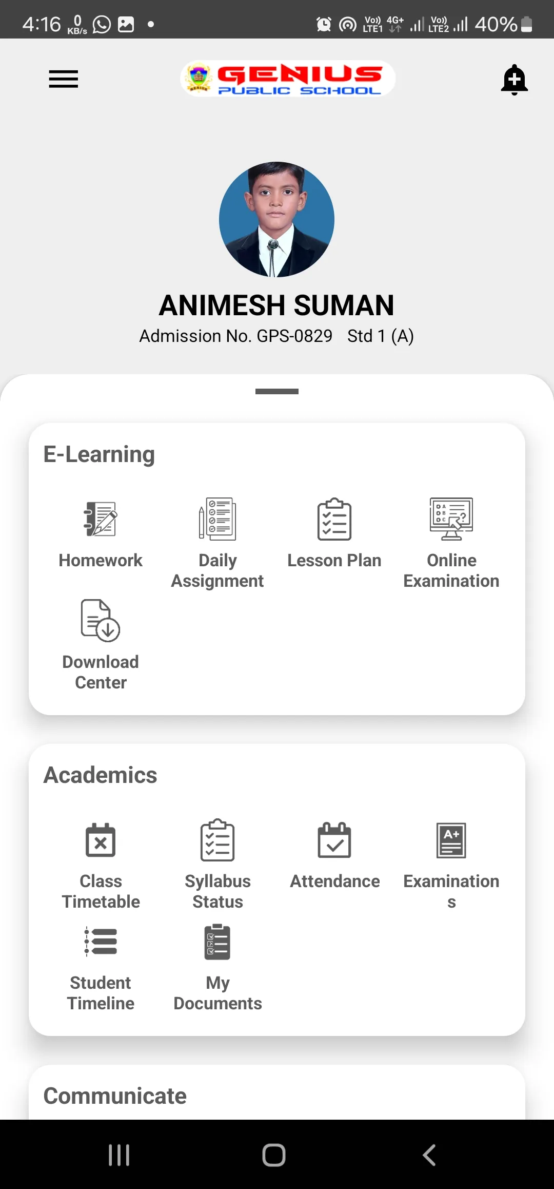 Genius Public School Giridih | Indus Appstore | Screenshot