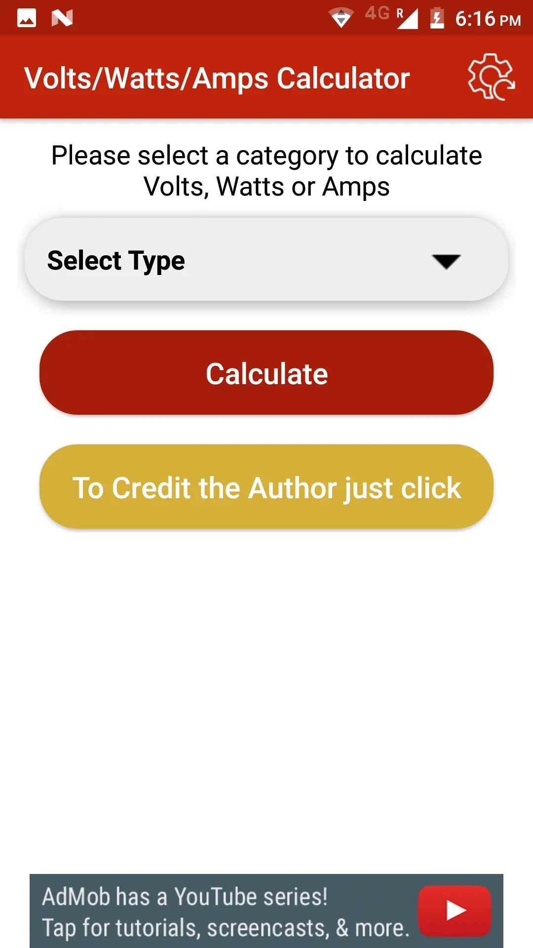 Volts/Watts/Amps Calculator | Indus Appstore | Screenshot