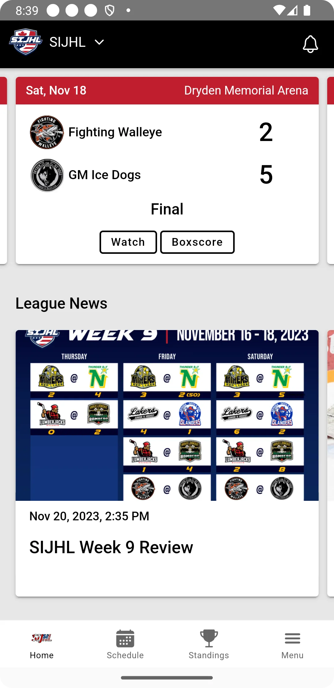 SIJHL | Indus Appstore | Screenshot