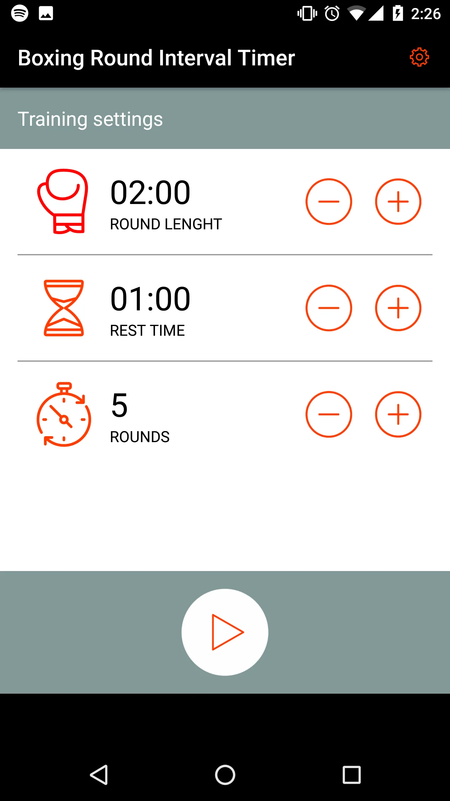 Boxing Round Interval Timer | Indus Appstore | Screenshot