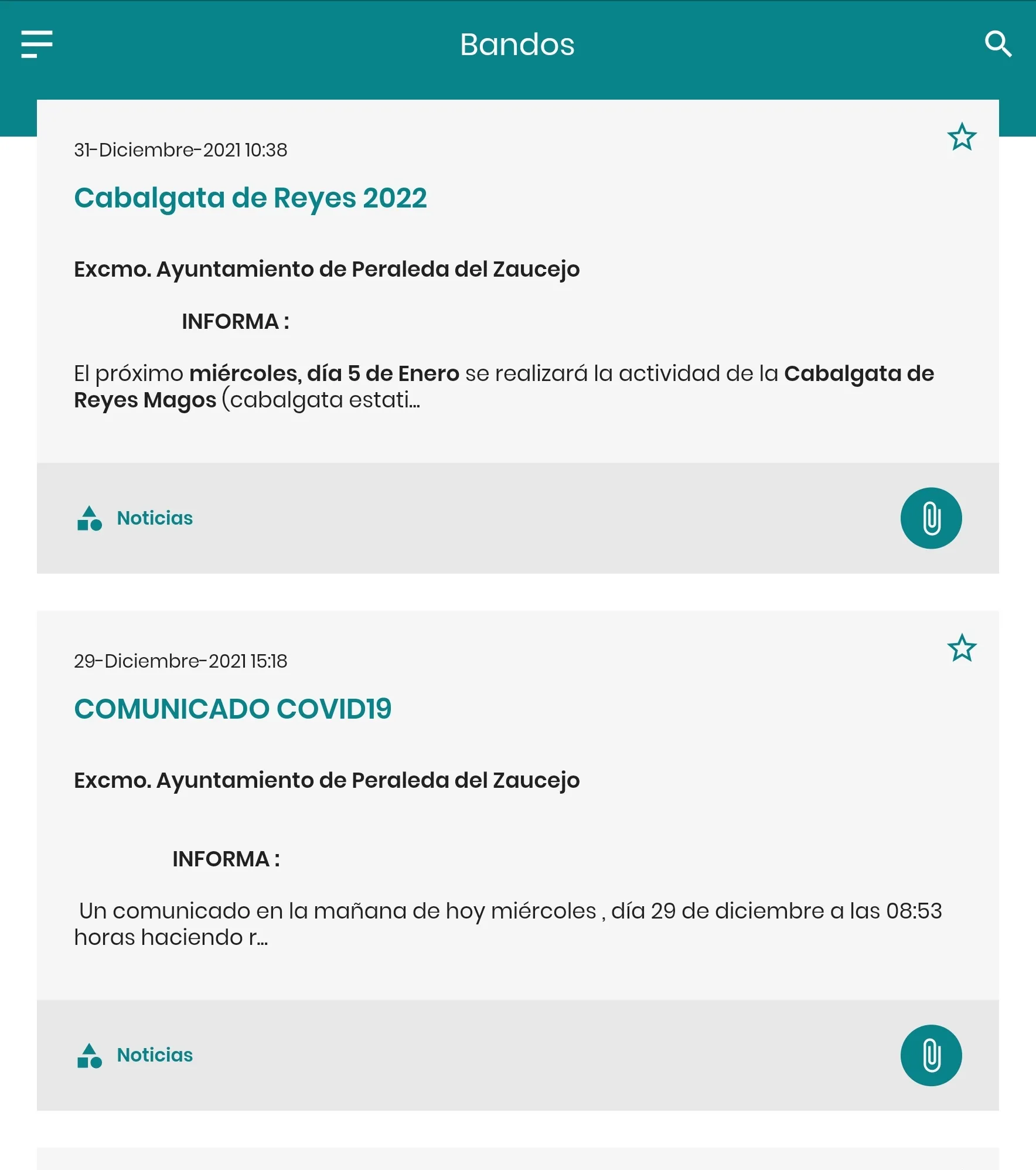 Peraleda del Zaucejo Informa | Indus Appstore | Screenshot