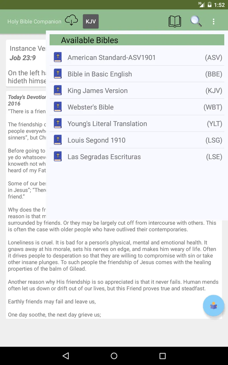 Holy Bible Companion | Indus Appstore | Screenshot