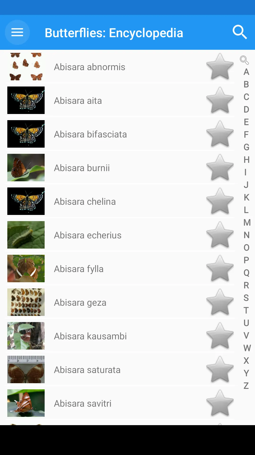 Butterflies: Encyclopedia | Indus Appstore | Screenshot