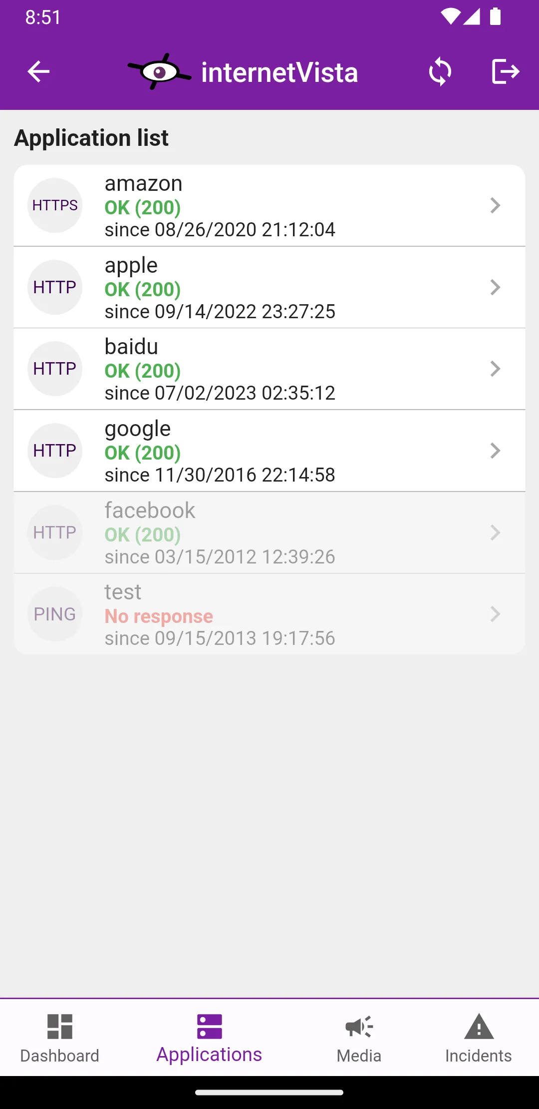 internetVista monitoring | Indus Appstore | Screenshot