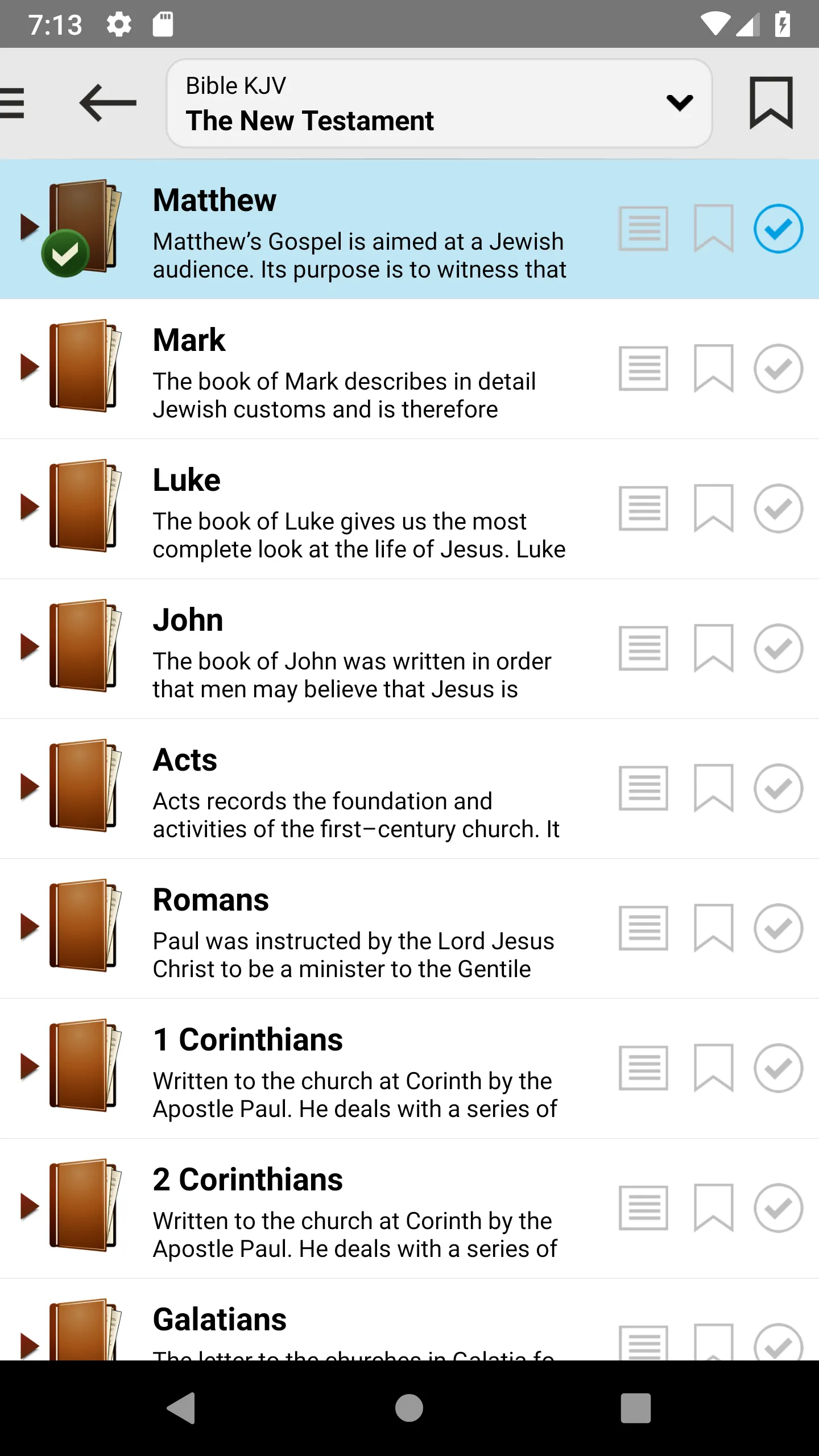 Bible: KJV, BBE, ASV, WEB, LSG | Indus Appstore | Screenshot