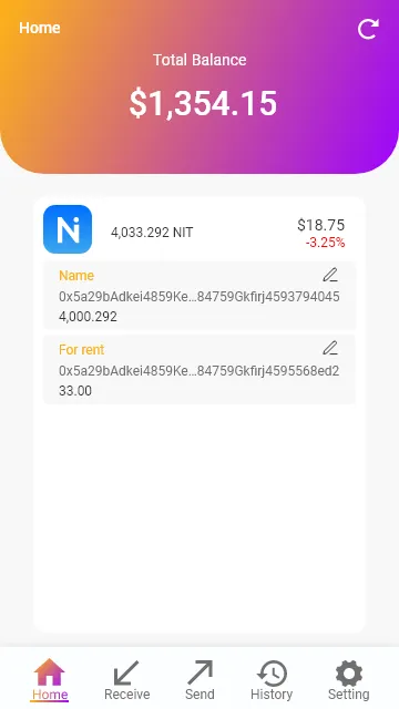 Nesten Wallet | Indus Appstore | Screenshot