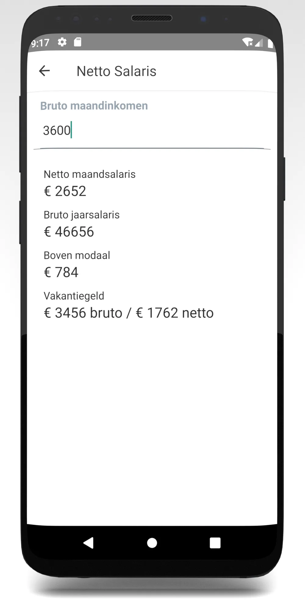 Netto Salaris 2025 NL | Indus Appstore | Screenshot