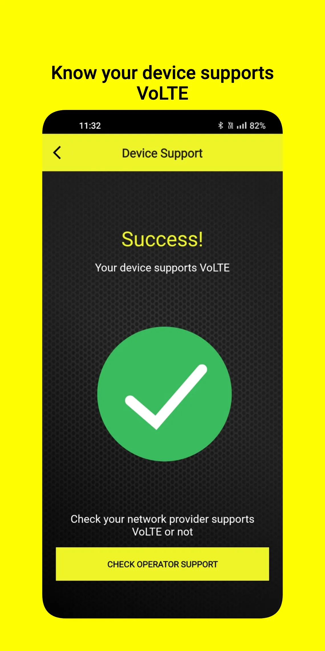 VoLTE Check-Know VoLTE Status | Indus Appstore | Screenshot