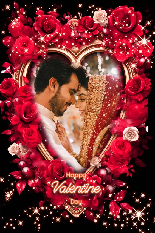 Valentine day photo frame 2024 | Indus Appstore | Screenshot