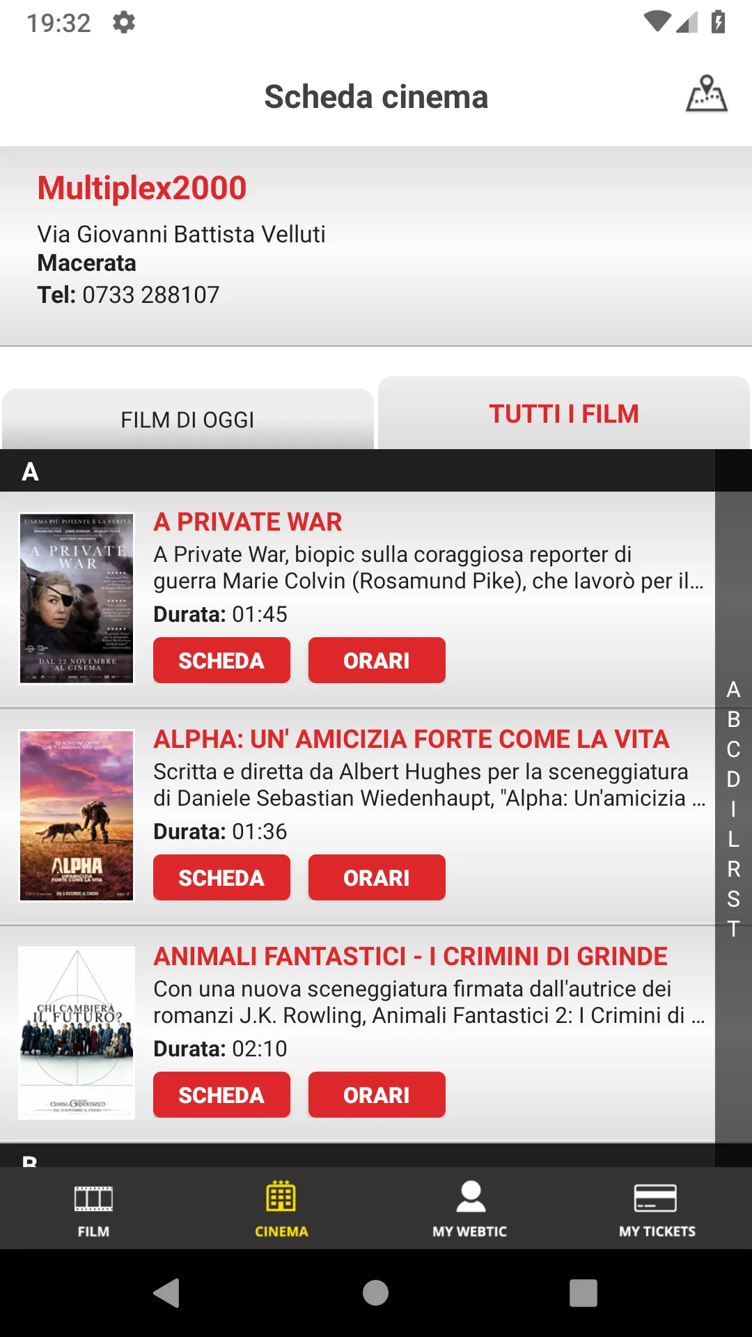 Multiplex2000 Macerata | Indus Appstore | Screenshot