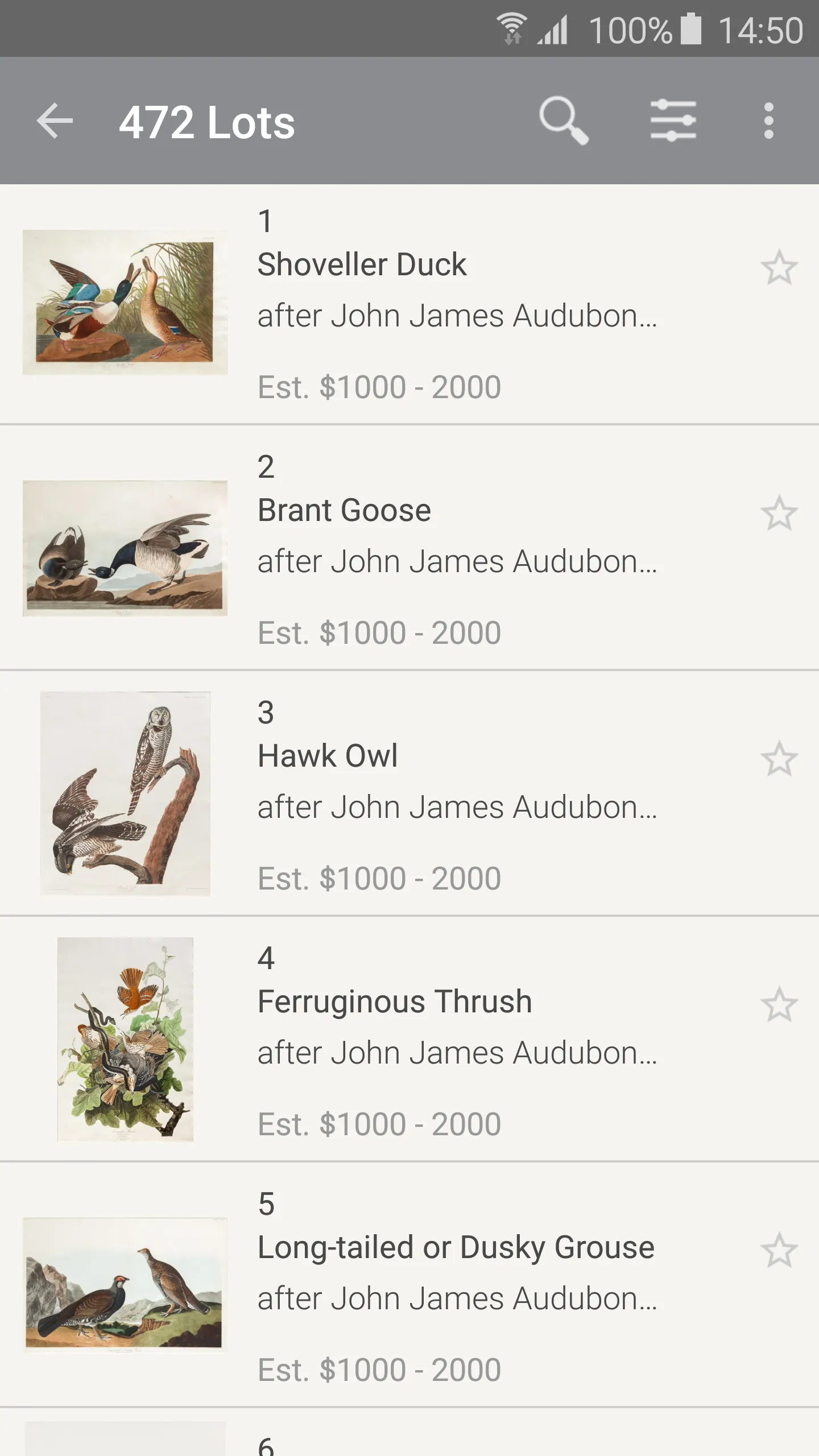 Copley Fine Art Auctions | Indus Appstore | Screenshot