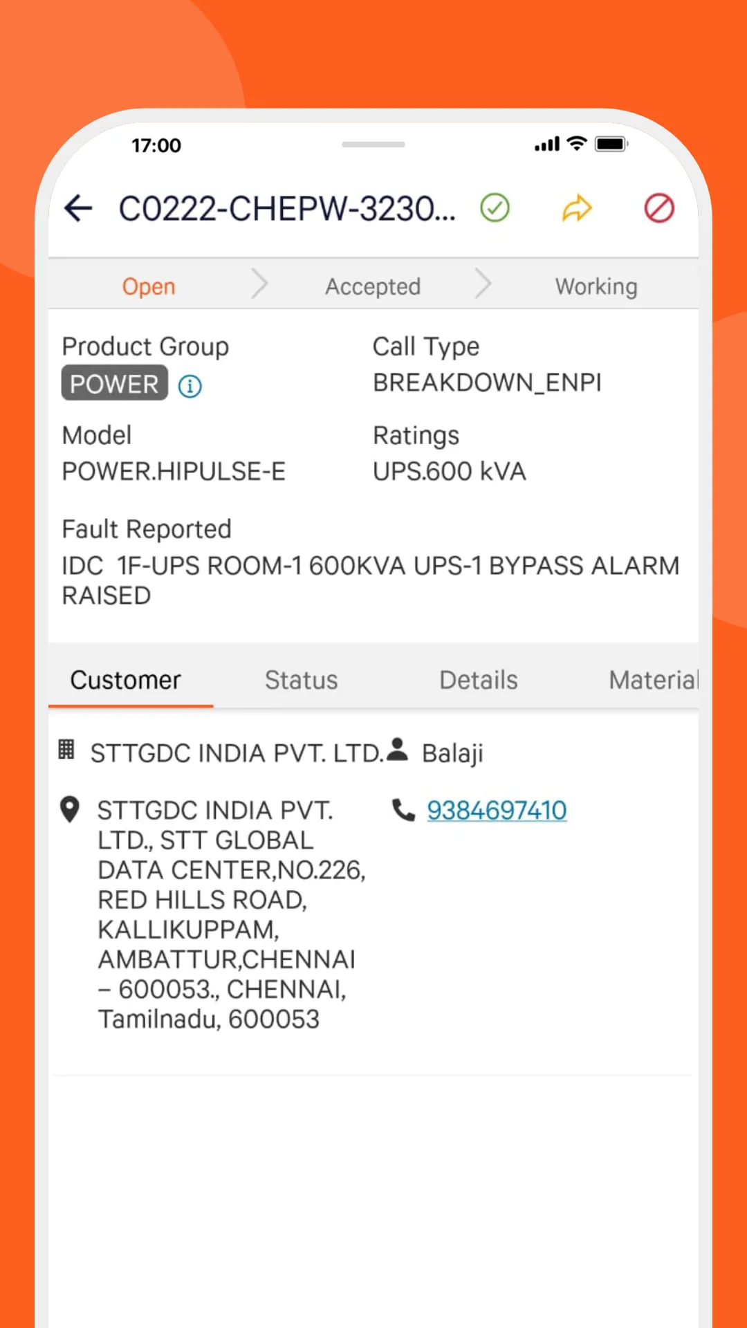 Field Service Mobile Connect | Indus Appstore | Screenshot