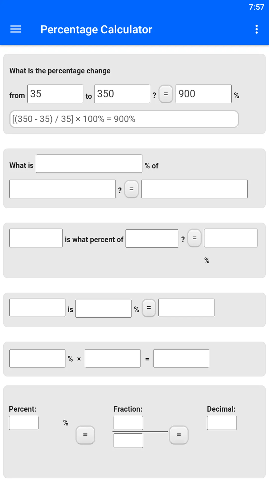 Percentage Calculator | Indus Appstore | Screenshot