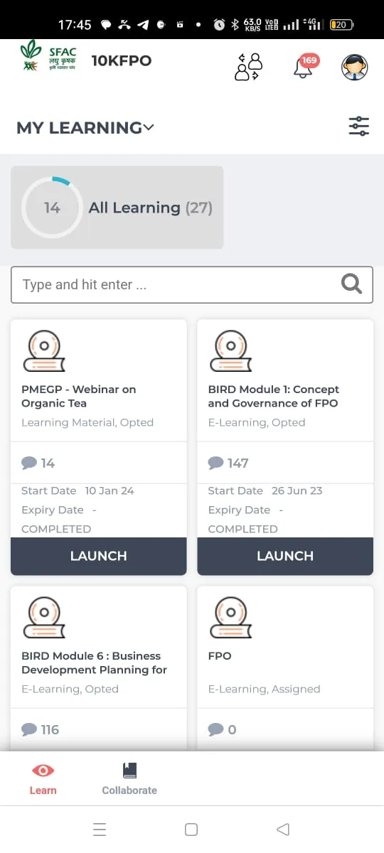 10KFPO LMS | Indus Appstore | Screenshot