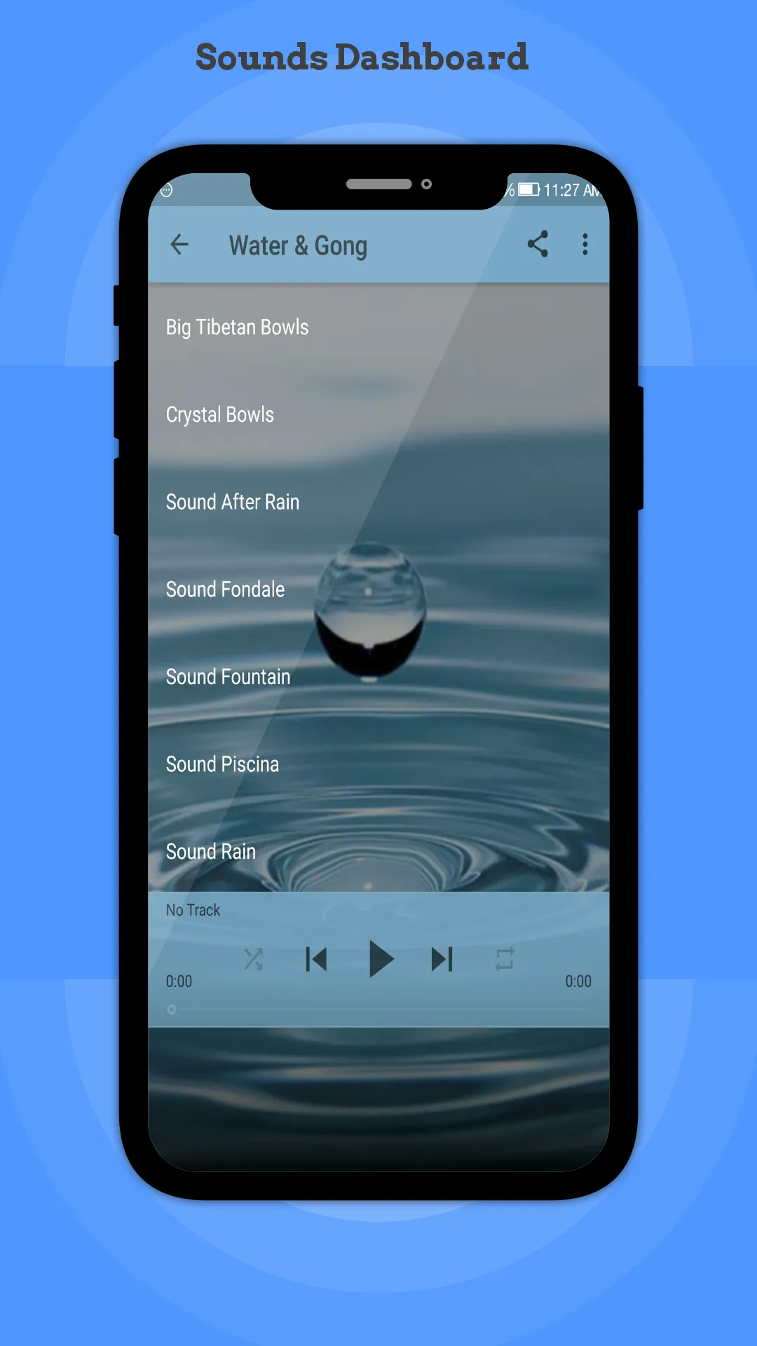 Water and Gong Sounds | Indus Appstore | Screenshot