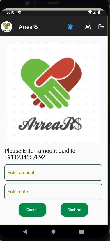 Arrears | Indus Appstore | Screenshot