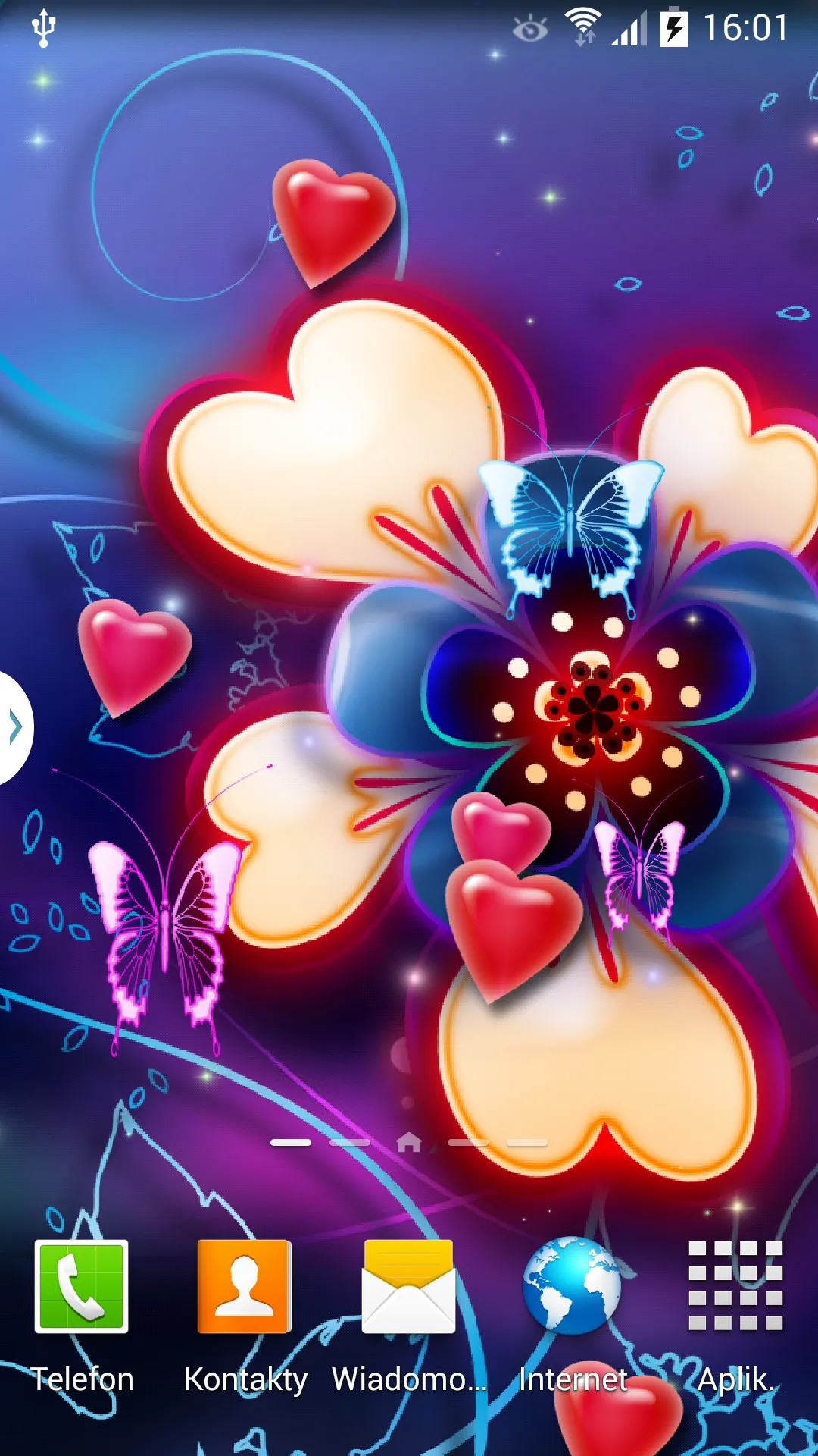 Neon Hearts Wallpaper Lite | Indus Appstore | Screenshot