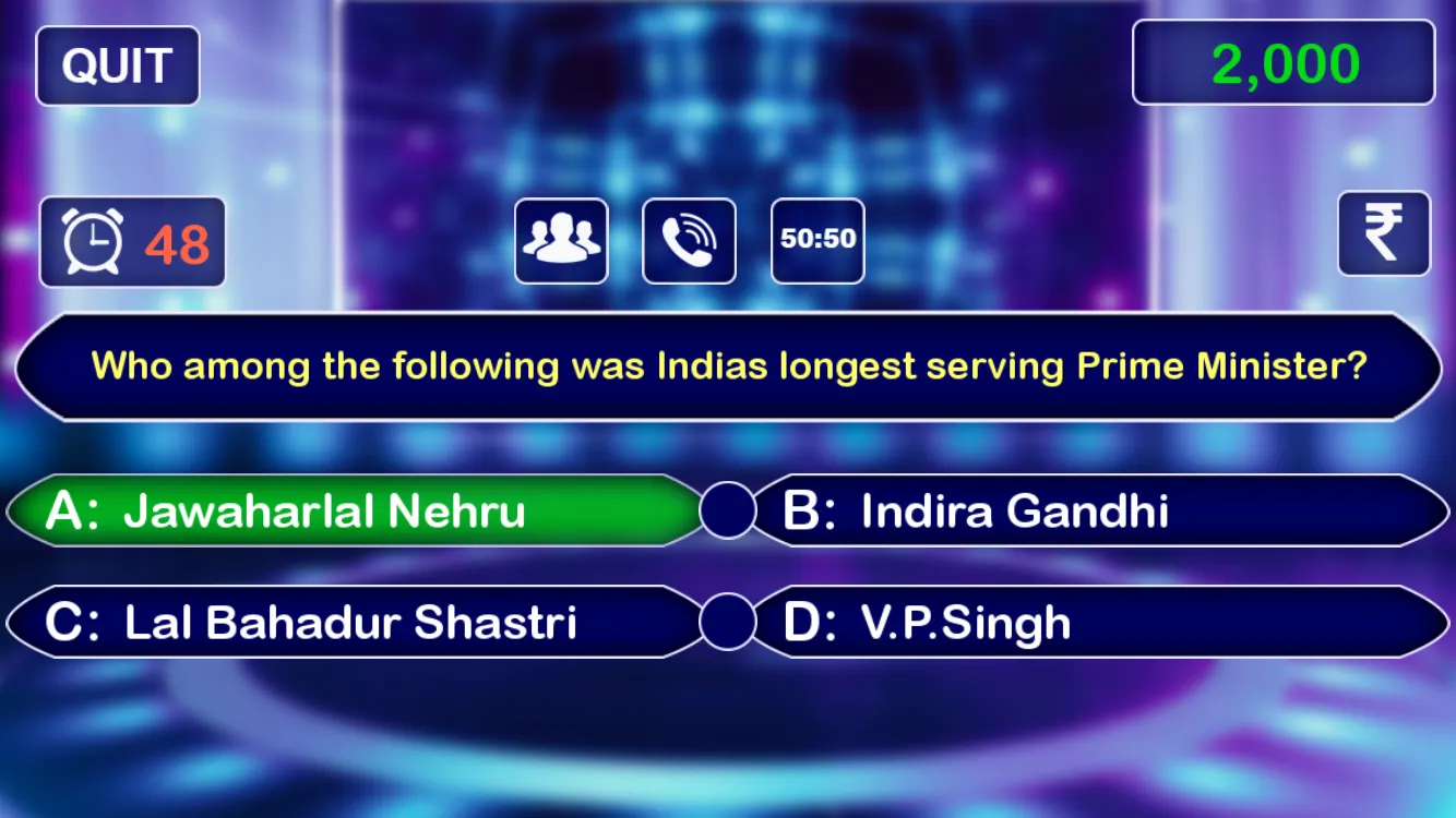 KBC Live Quiz Game | Indus Appstore | Screenshot