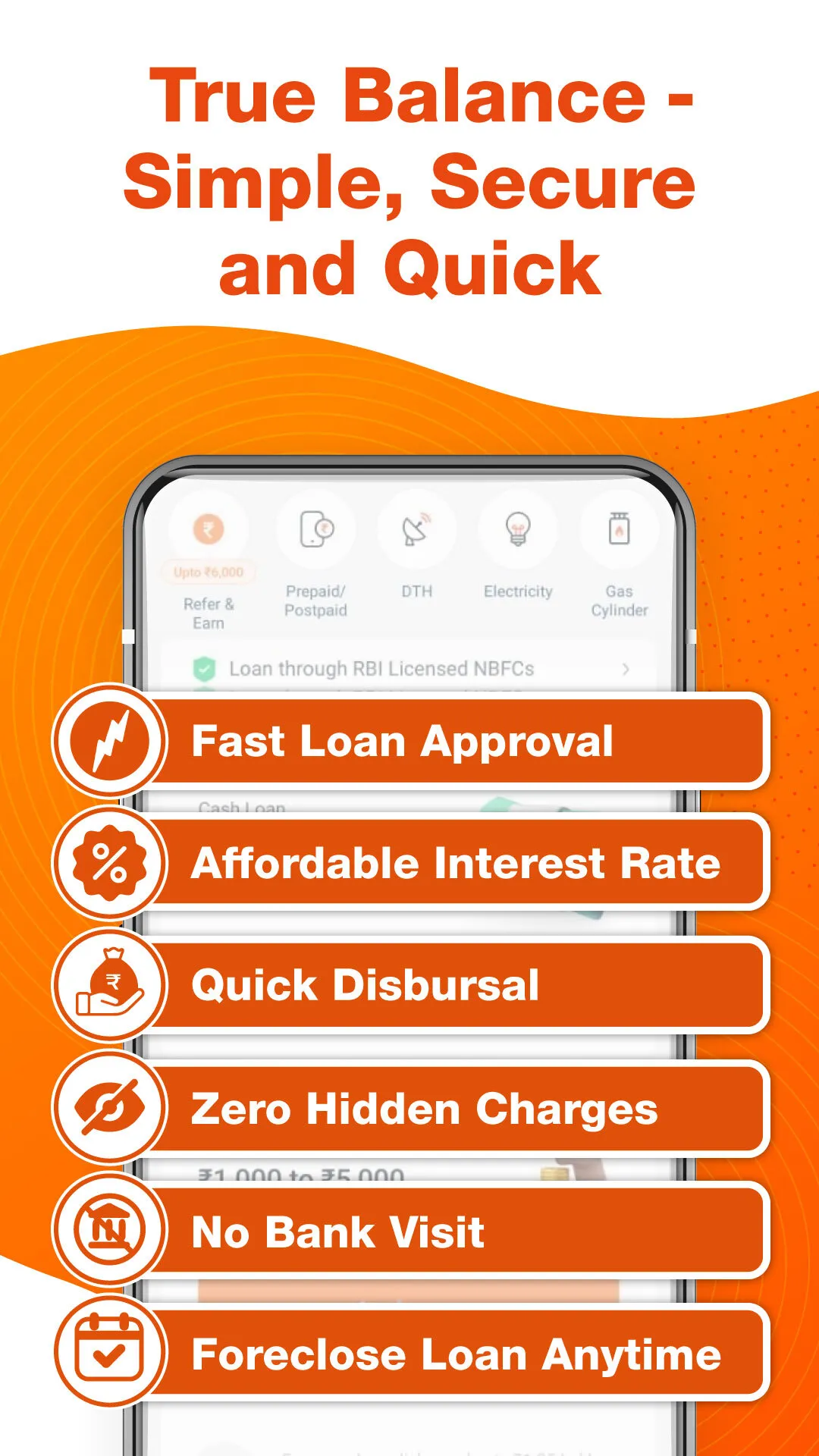 TrueBalance-UPI, Personal Loan | Indus Appstore | Screenshot