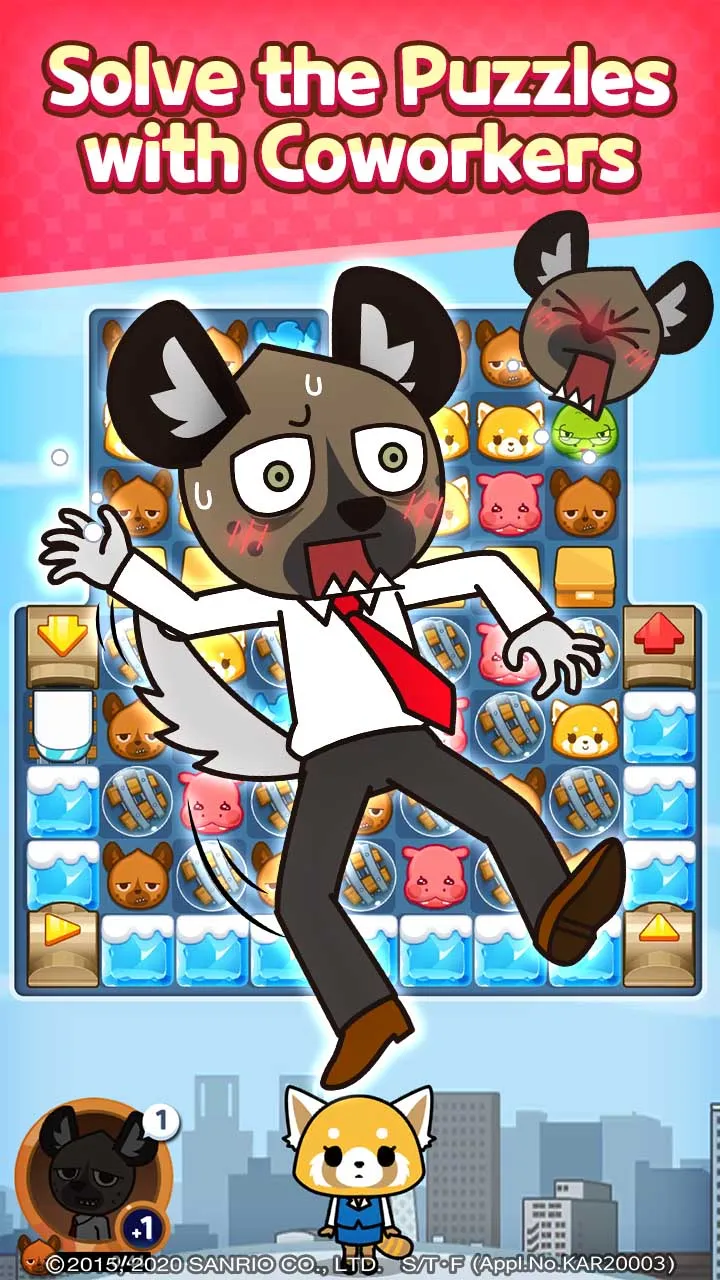 Aggretsuko : Match 3 Puzzle | Indus Appstore | Screenshot