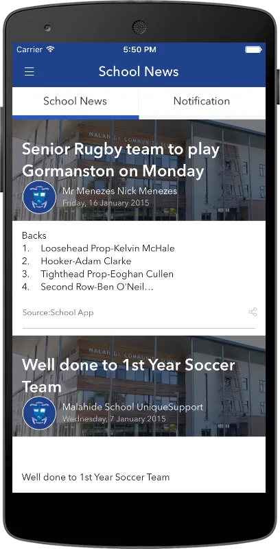 Malahide Community School | Indus Appstore | Screenshot