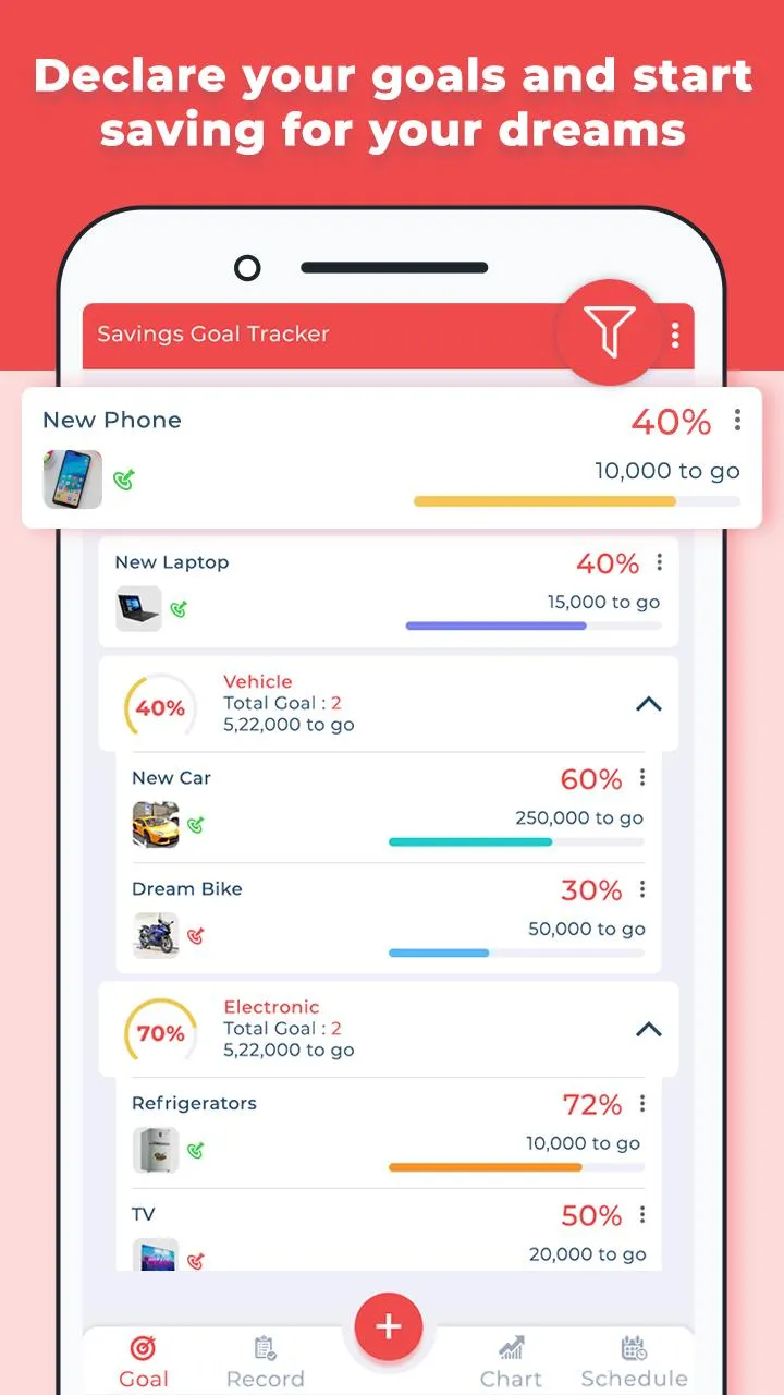 SaveMoney : Savings Goal Track | Indus Appstore | Screenshot