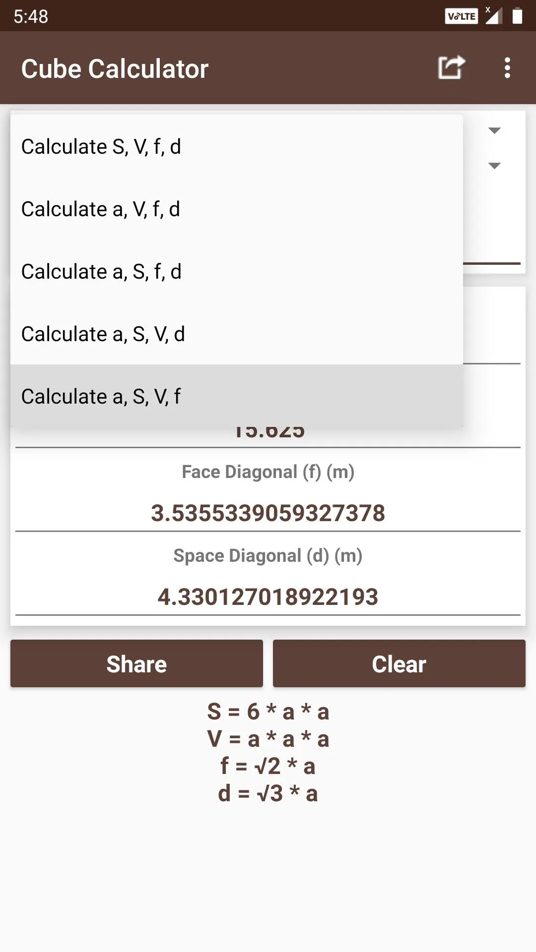 Cube Calculator | Indus Appstore | Screenshot